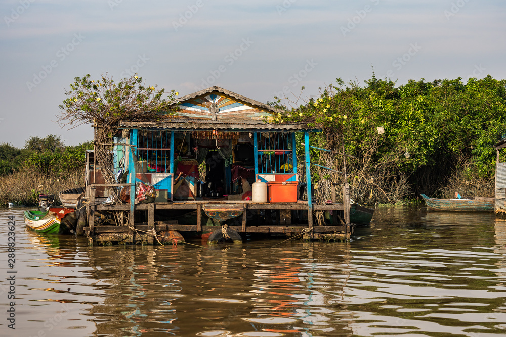 Floating village, Cambodia, Tonle Sap, Koh Rong island.