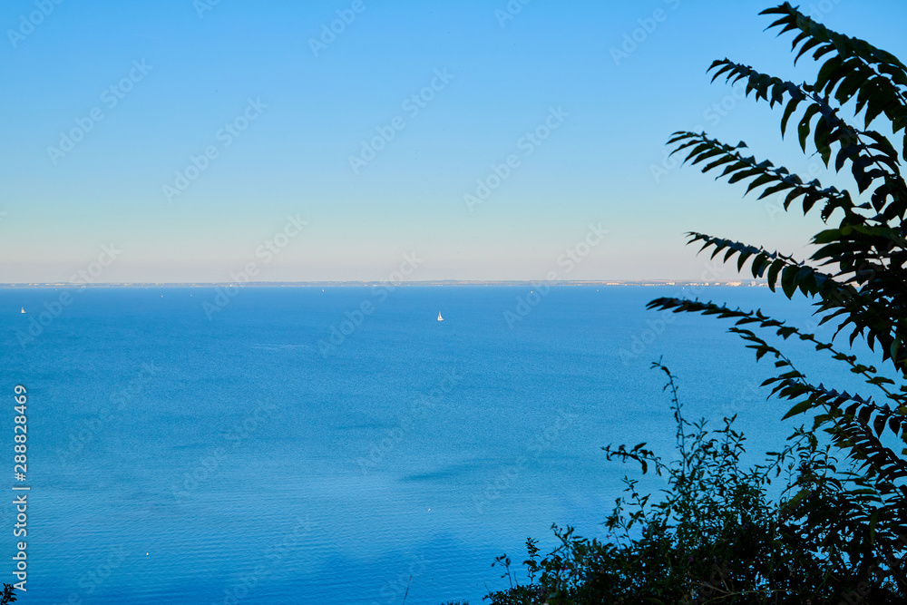 Beautiful view of the Lake Balaton from Tihany on a sunny day Beautiful view of the Lake Balaton from Tihany on a sunny day