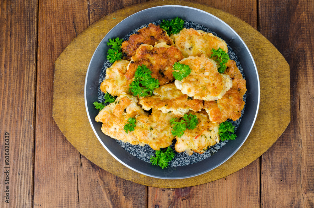 Cutlets of minced meat in batter. Photo Cutlets of minced meat in batter. Photo