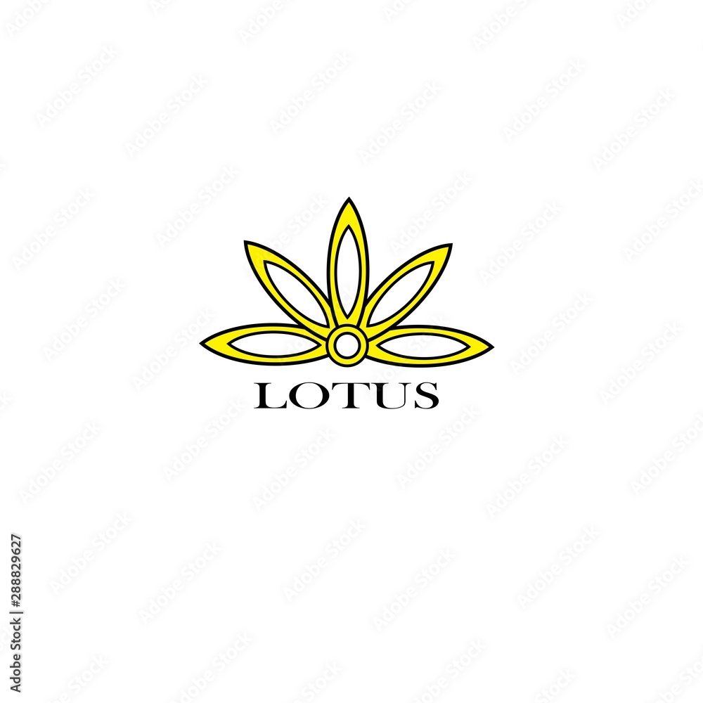 lotus logo illustration, lotus logo vector,lotus symbol vector