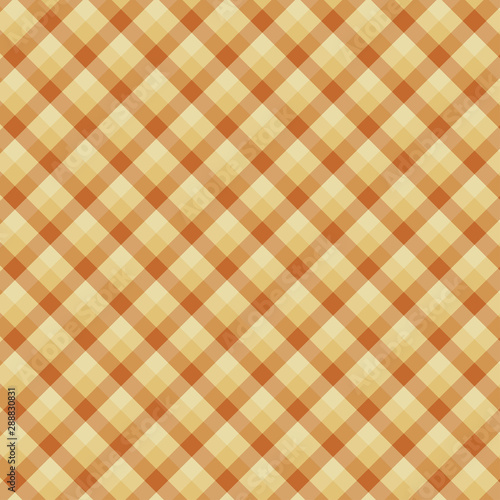 Gingham seamless yellow pattern. Texture for plaid, tablecloths, clothes, shirts,dresses,paper,bedding,blankets,quilts and other textile products. Vector Illustration EPS 10