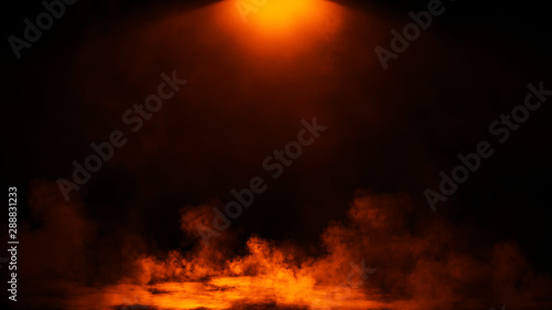 Abstract fire smoke with light effect. Lighting spotlighting texture overlays.