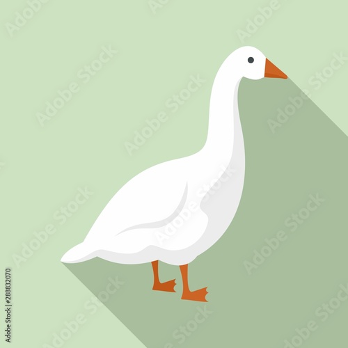 Tablou canvas Goose icon. Flat illustration of goose vector icon for web design