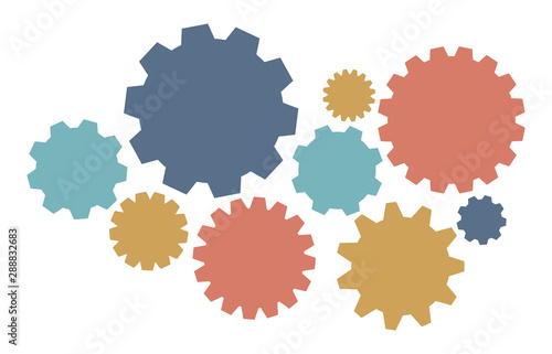 Gearwheel assembly representing an organizing mechanism