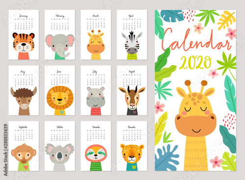 animals calendar 2020 © lumencre