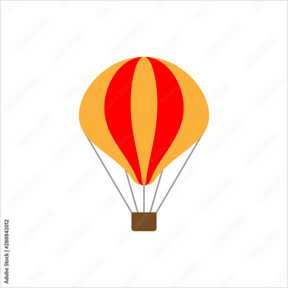 Fototapeta premium Hot Air Balloon Icon Design