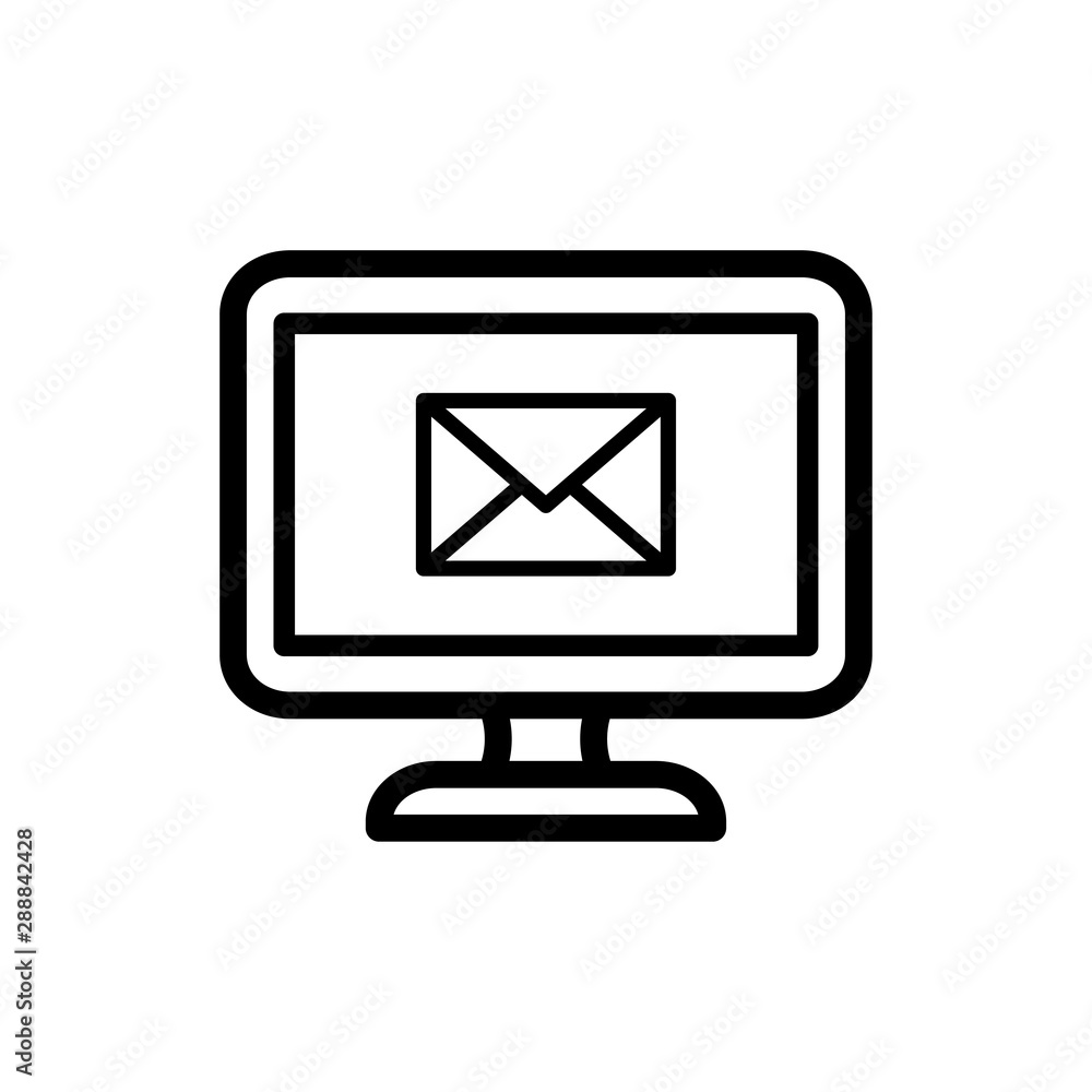 monitor icon trendy monitor icon trendy