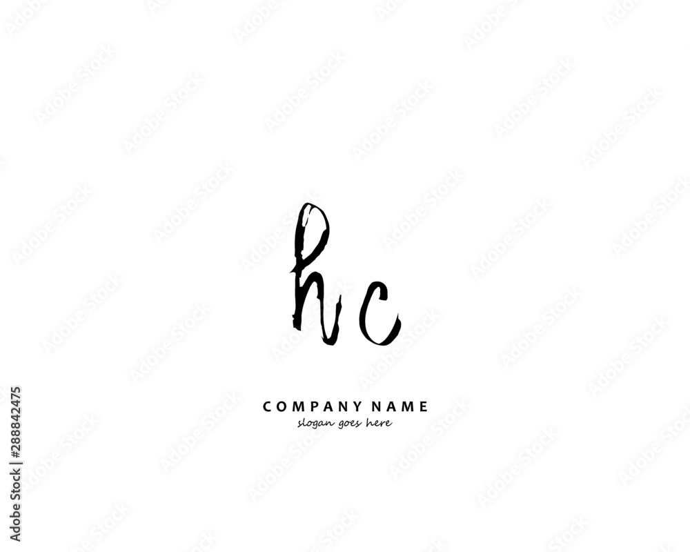 HC Initial letter logo template vector HC Initial letter logo template vector