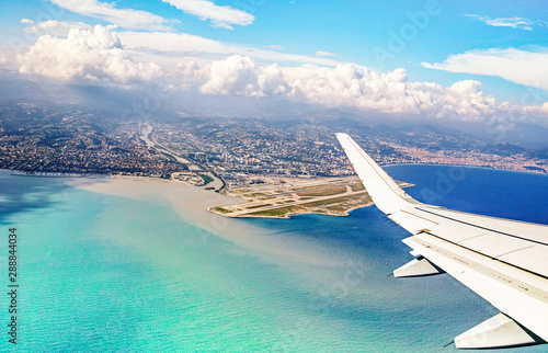 Nice city airport, French riviera