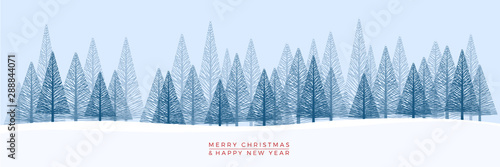 Christmas. Abstract vector illustration. Winter landscape background.