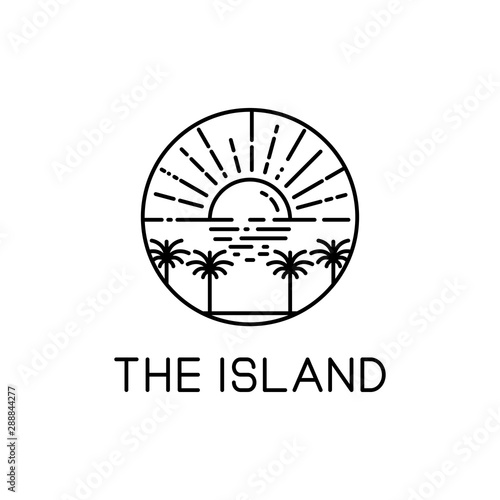 the island line art