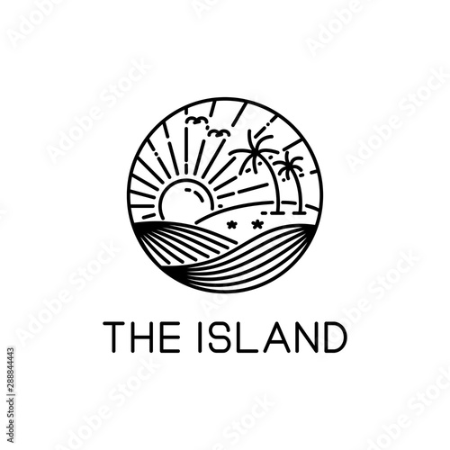 the island line art