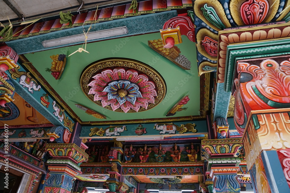 Fototapeta premium Kannanur Mariamman Kovil , Port Louis auf mauritius