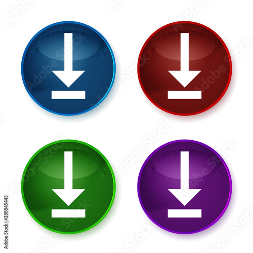 Free Download Download icon shiny round buttons set illustration - GFXLoad