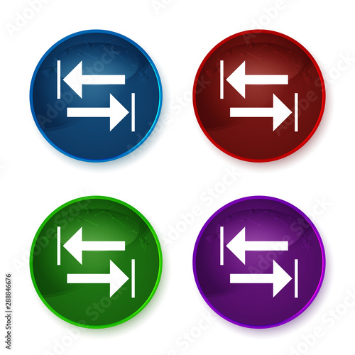 Free Download Transfer arrow icon shiny round buttons set illustration - GFXLoad