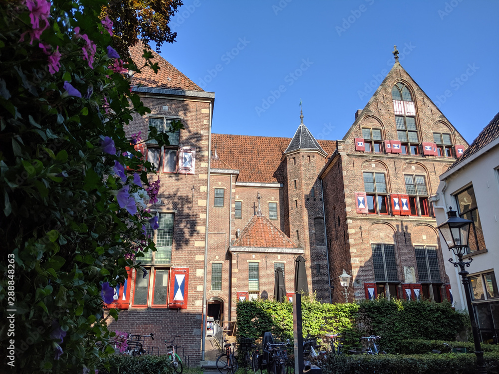 Historical building in the old town of Zwolle