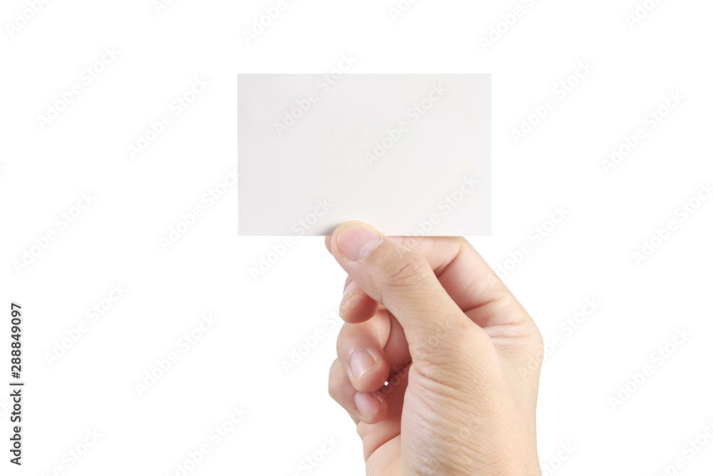 Hand holding virtual paper with your Hand holding virtual paper with your