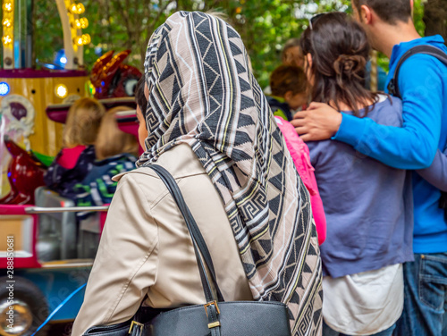 Canvas Print Muslimische Frau Integration in Deutschland