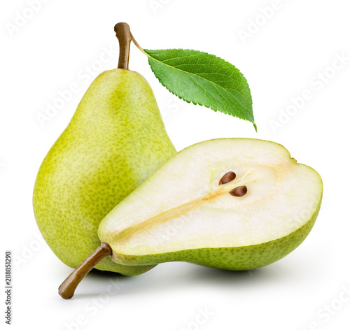 Obraz na plátně Isolated pears