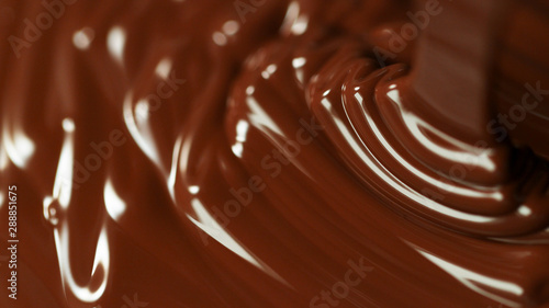Detail of molten hot chocolate pouring