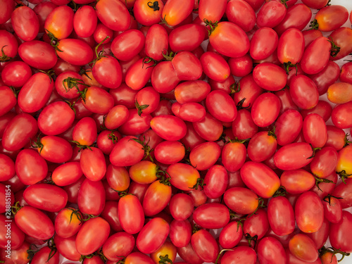 Fresh cherry tomatoes background