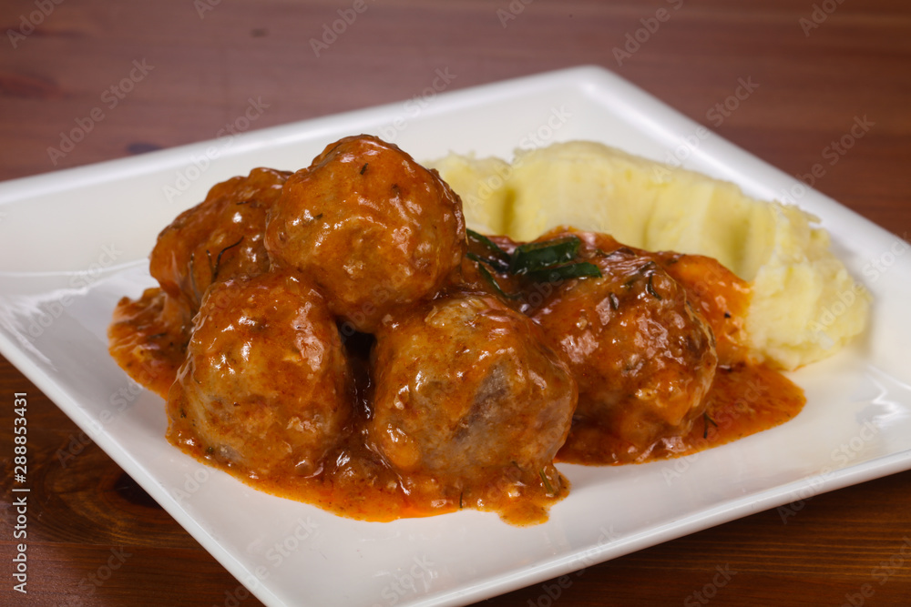 Minced meat balls with potato Minced meat balls with potato