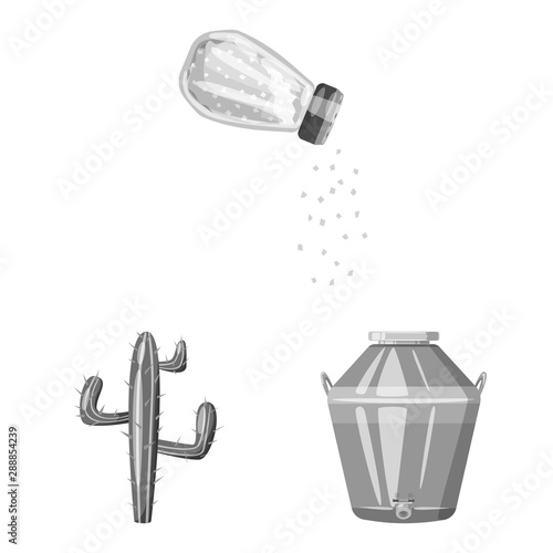 Isolated object of fajita and fiesta icon. Collection of fajita and celebration vector icon for stock.