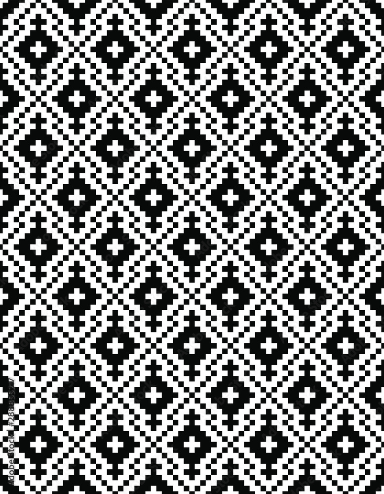 Seamless geometric pattern. Black and white texture. Abstract background. Monochrome wallpaper decoration. Seamless geometric pattern. Black and white texture. Abstract background. Monochrome wallpaper decoration.