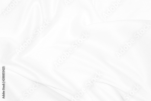 Silky fabric material curve shape fashion white cloth abstract background with Beauty soft waves texture