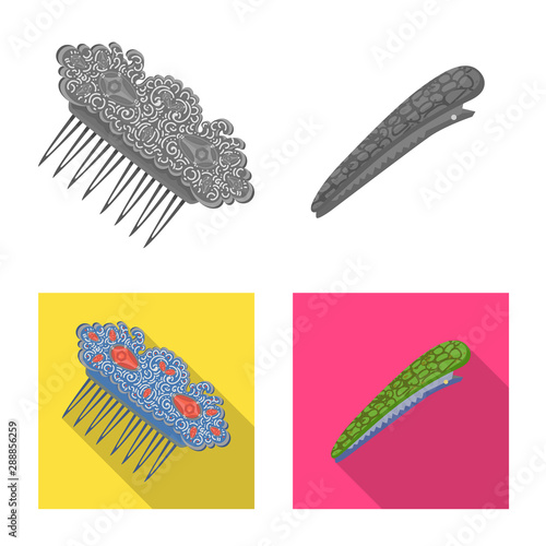 Vector design of beauty and fashion sign. Collection of beauty and female stock symbol for web.