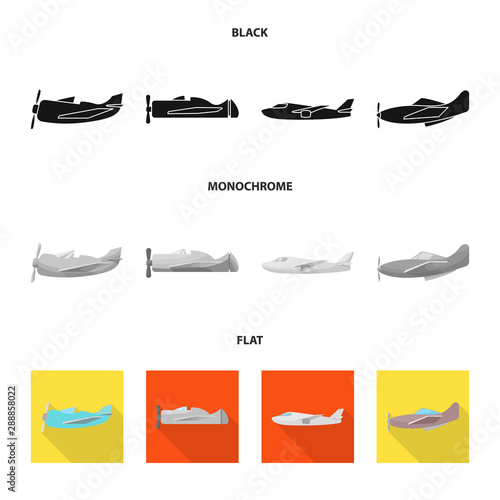 Vector illustration of travel and airways icon. Collection of travel and navigation stock vector illustration.