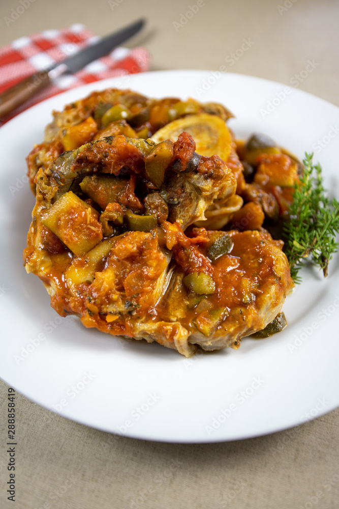 osso bucco de veau aux petits légumes