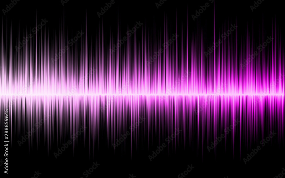 Pink soundwave illustration