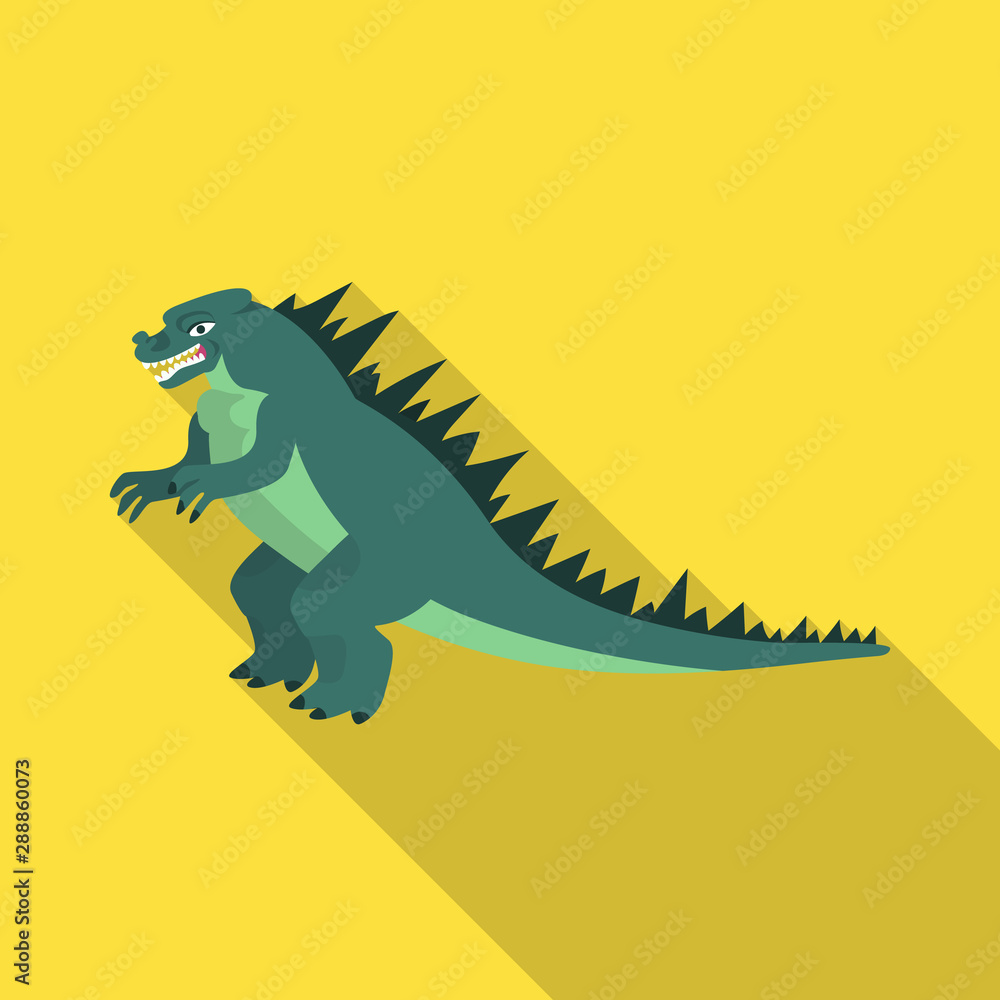 Fototapeta premium Vector illustration of dragon and fantasy sign. Set of dragon and china stock symbol for web.