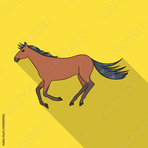 Vector illustration of horse and hippodrome logo. Collection of horse and jumping stock vector illustration.