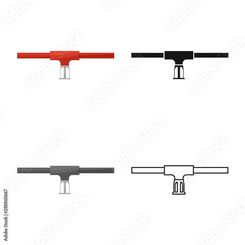 Isolated object of system and sprinkler sign. Collection of system and suppression stock symbol for web.