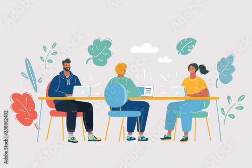 Coworking space with creative people