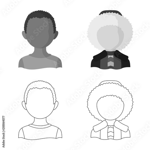Vector illustration of imitator and resident icon. Collection of imitator and culture stock vector illustration.