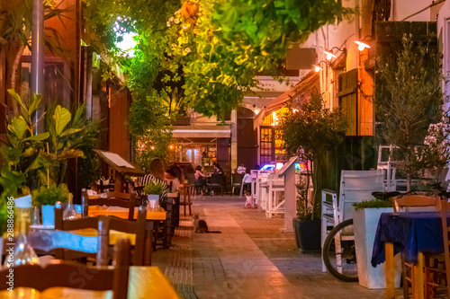 Night Limassol. Cyprus. Wal...