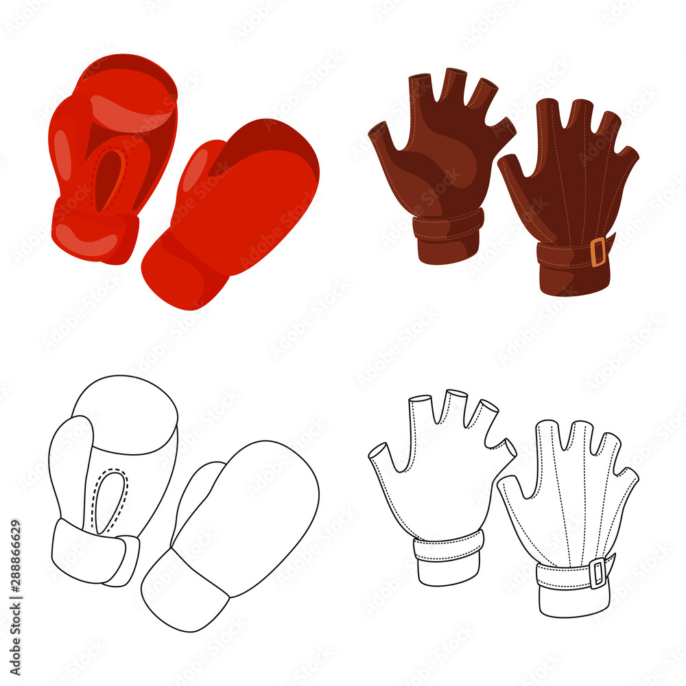 Fototapeta premium Vector design of silhouette and safety icon. Set of silhouette and comfort stock symbol for web.