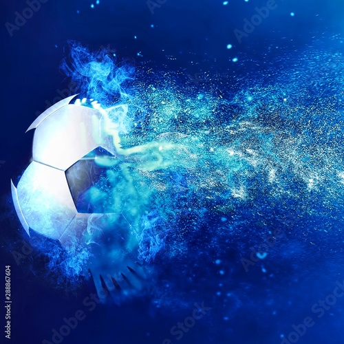 抽象的なサッカーボール