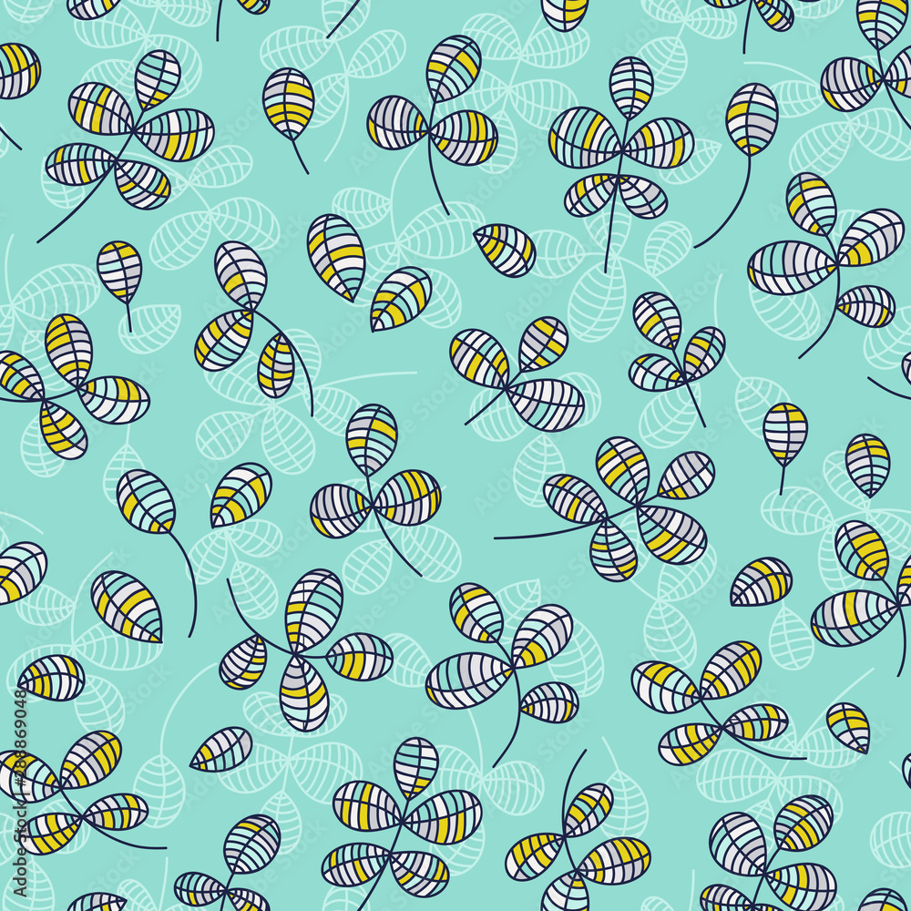 Leaves background, vector floral leaves seamless pattern Leaves background, vector floral leaves seamless pattern