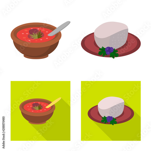 Isolated object of culture and sightseeing icon. Collection of culture and originality vector icon for stock.