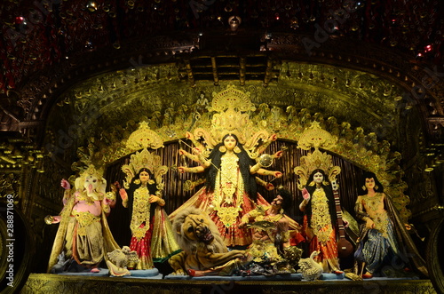 Valokuva Durga puja celebration in Kolkata