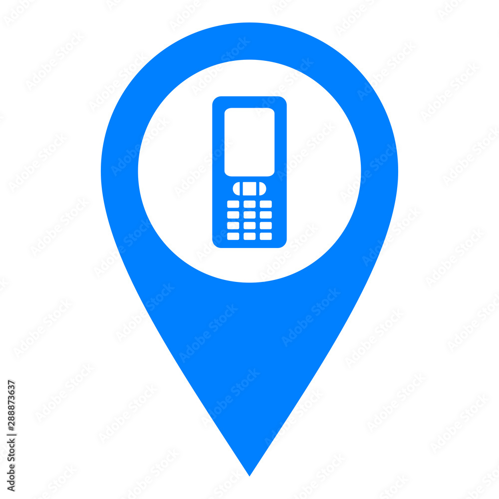 Handy und Kartenmarkierung