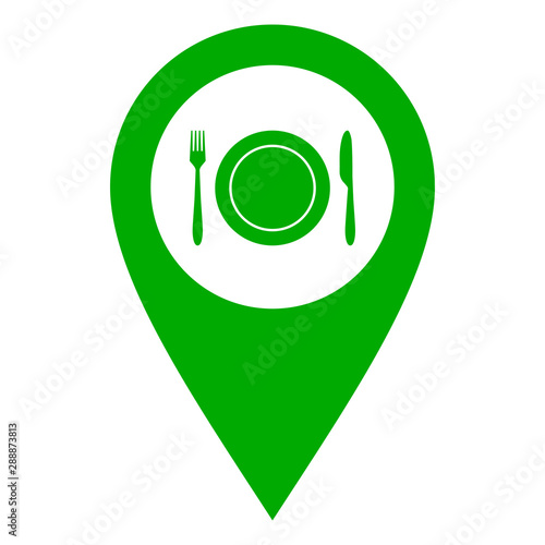 Besteck und Kartenmarkierung