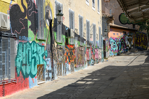 Grafitti im Plaka-Quartier in Athen, Griechenland © tauav