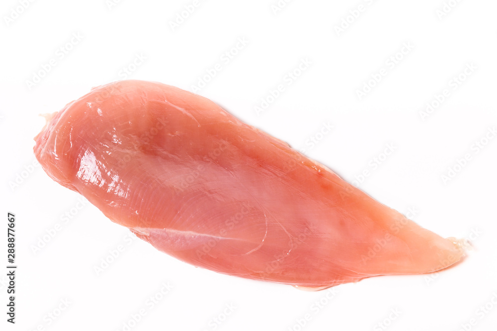 Raw fillet of chiken breast on a light background Raw fillet of chiken breast on a light background