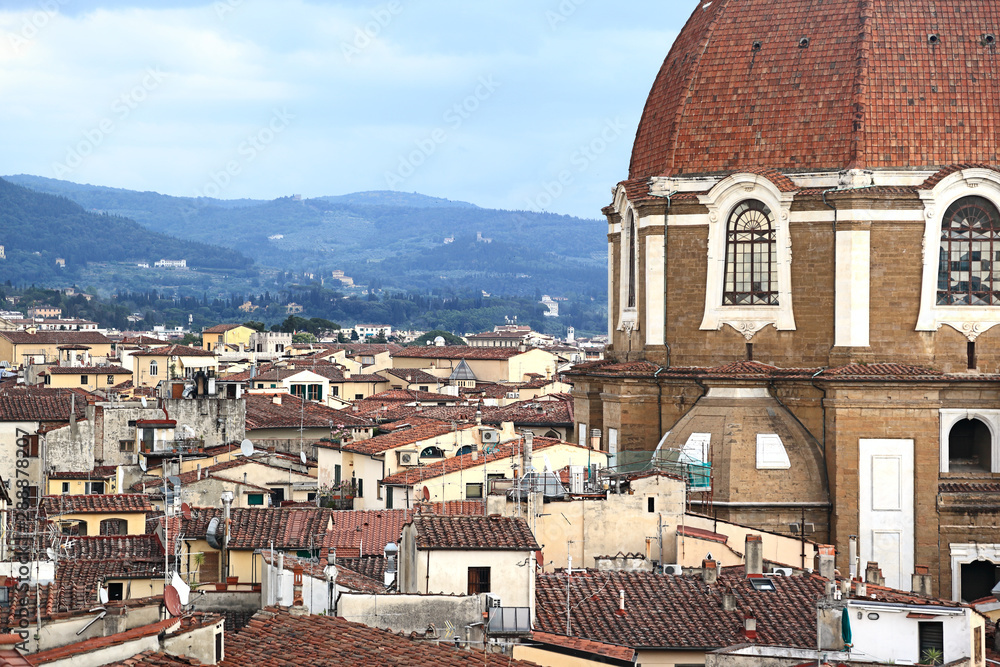 Florence, view of skyline with dome