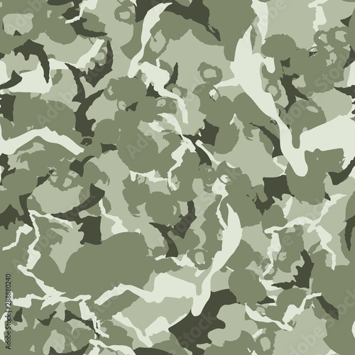 Urban camouflage of various shades of green colors